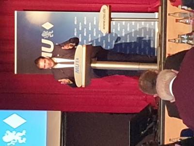 Auch Dr. Thomas Geppert, Bezirksvorsitzender Oberbayern bewarb sich um den Landesvorsitz. Er ist stellverstretender Landesvorsitzender der MU.